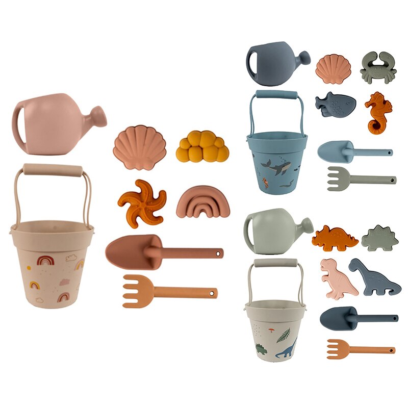 Bambini Beach giocattoli per bambini strumento di sabbia per scavare l&#39;estate in Silicone con pala gioco d&#39;acqua gioca Set di giocattoli all&#39;aperto