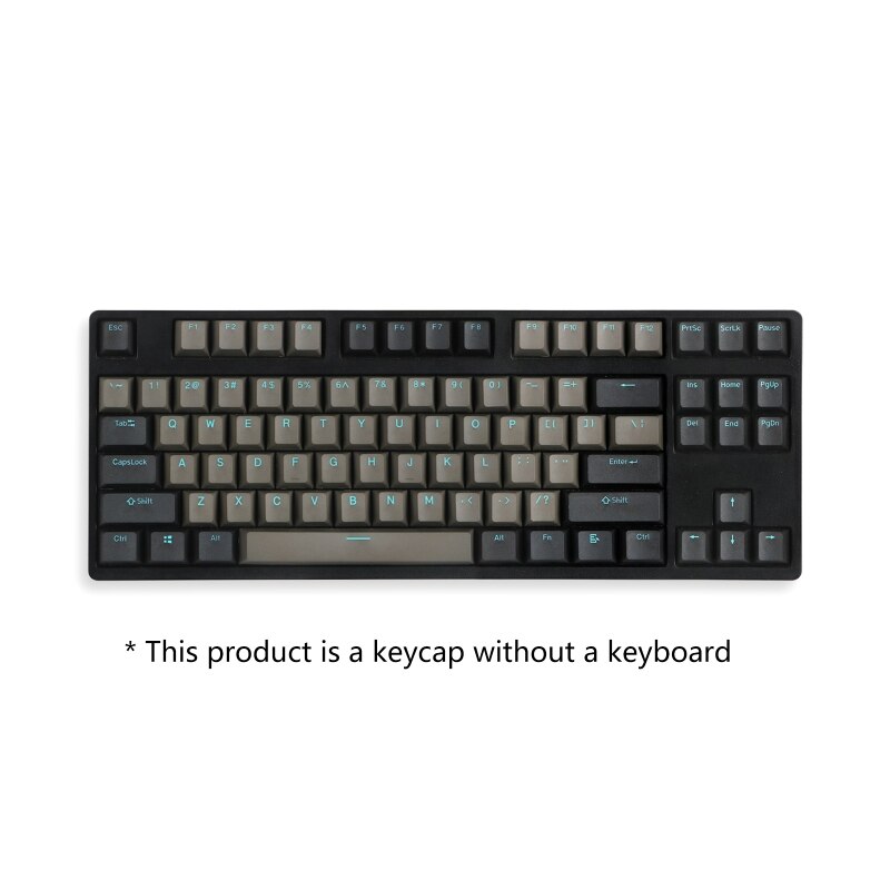69HA Dolch Sky PBT Keycap Set Two-color Injection Blue Font 87 104 108 Black Gray Cherry Profile Mechanical Keyboard Keycaps