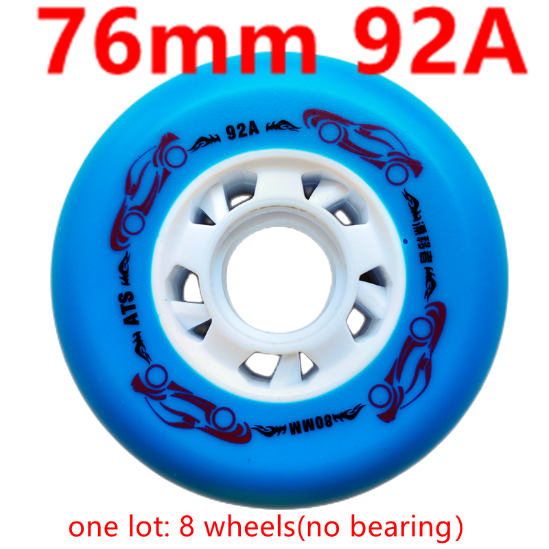 Rollrad Inline-Schlittschuh-Rad Schieberad Bremsrad 92a 72 76 80 mm Härte 92a 8 Räder/Los: marine Blau