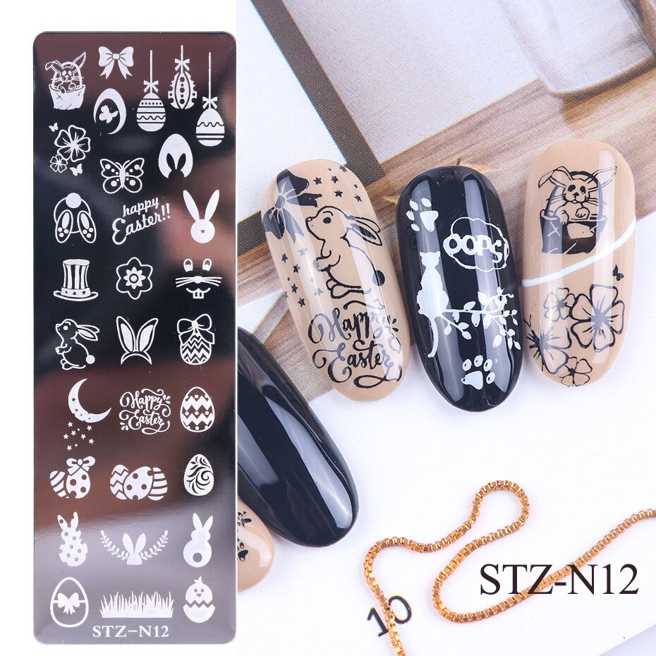 1pcs Nail Stamping Plates Flower Leaf Geometry snowflake Animals Image Stamp Templates Dreamcatch Manicure Print Stencil Tools: NP22