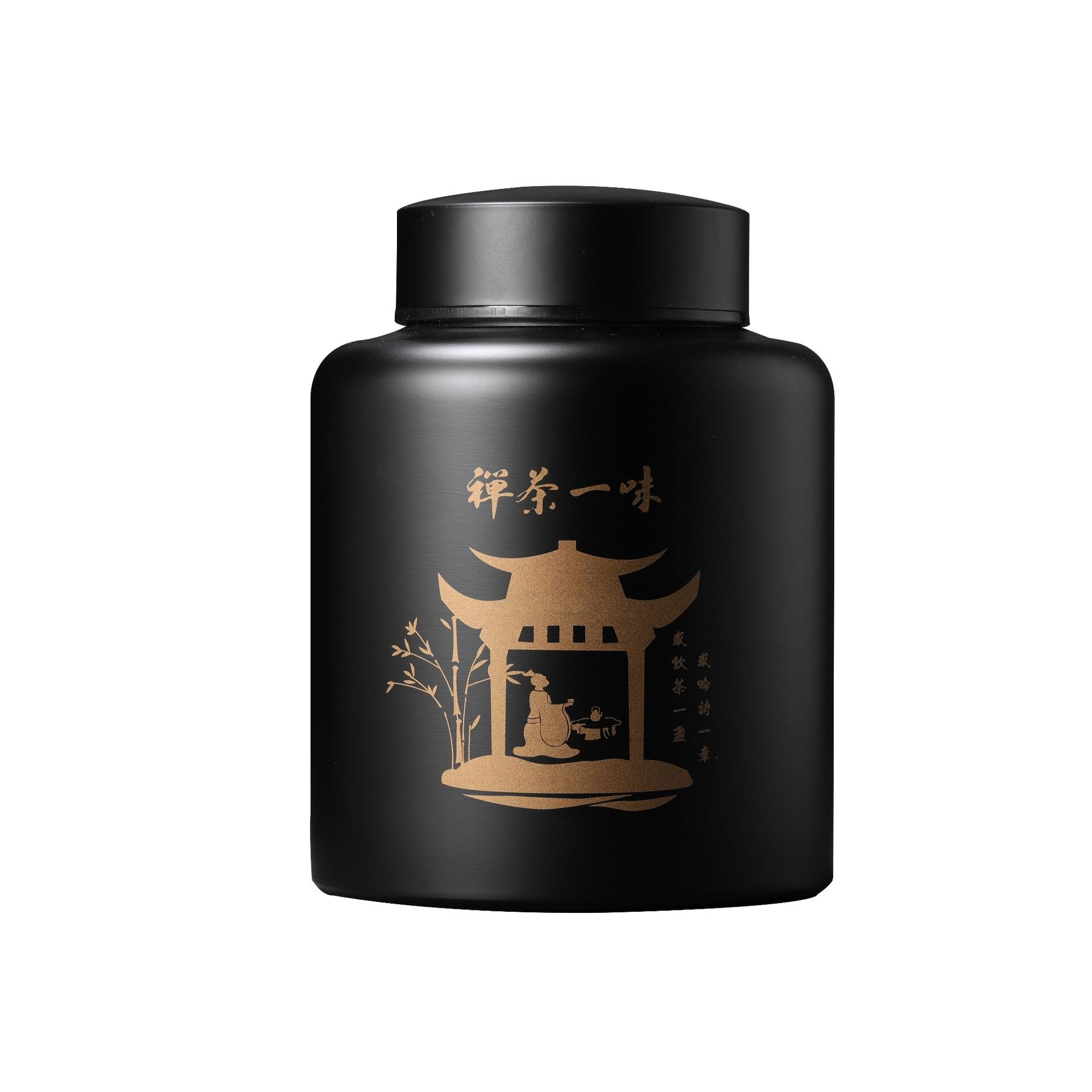 Retro Style Pu'er Tea Metal Packaging Tin Tea Sealed Storage Tank 304 Stainless Steel Tea Tin