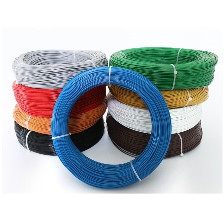 UL1332 24AWG téflon plastique isolé fil 0.22mm carré OFC étamé cuivre câble électrique haute température conductivité bricolage ligne