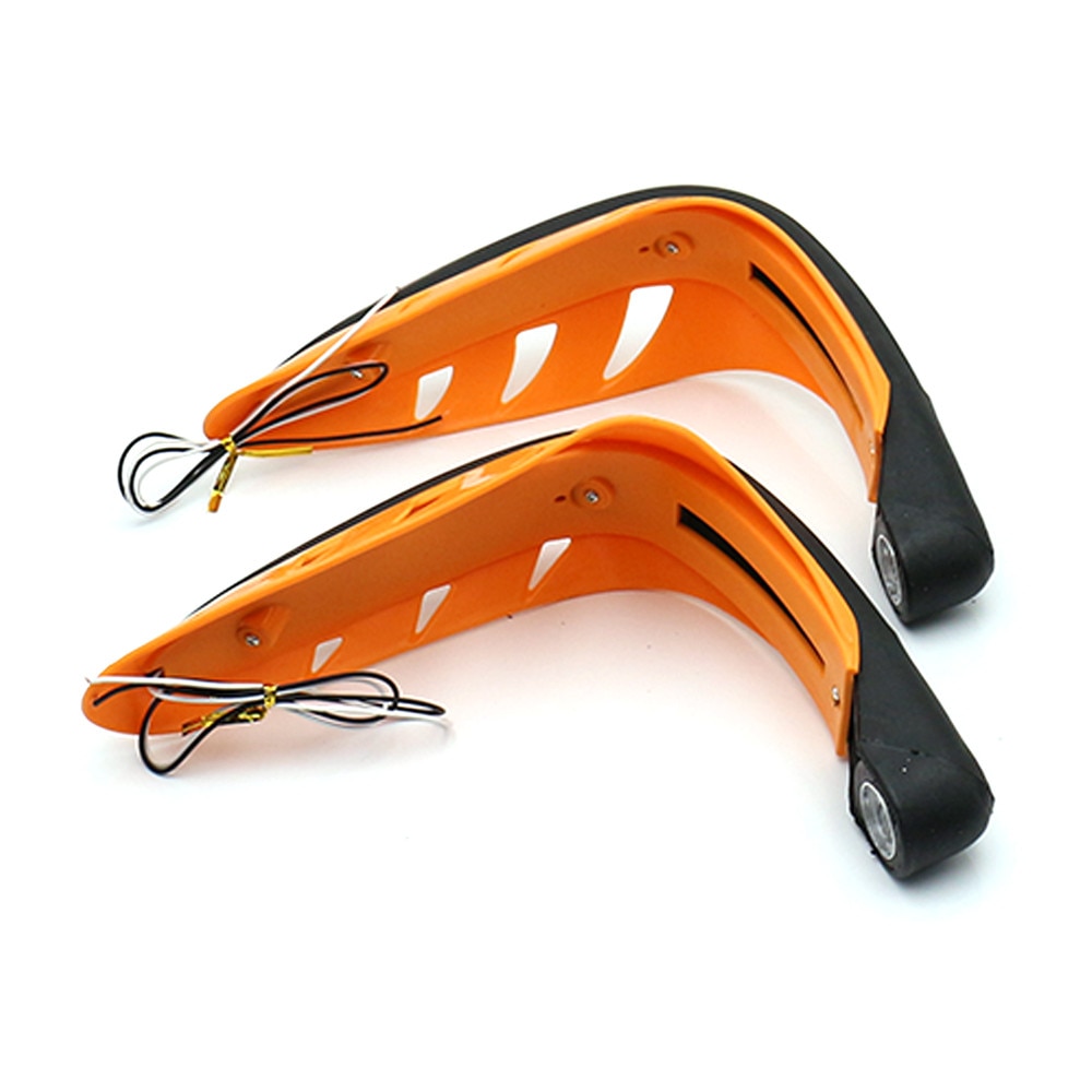 Protège-mains pour guidon de moto, 1 paire, protège-main avec lumière LED protège-mains, protège-mains, accessoires pour moteur universels