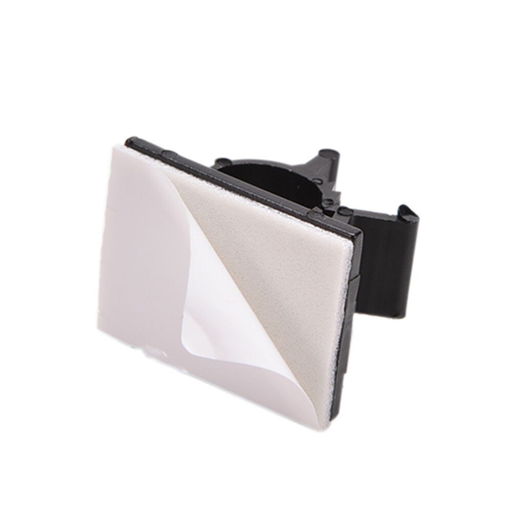 13Mm 10 Stks/partij Zelfklevende Zwarte Draad Vaste Clip Auto Lijn Clip Cord Cable Clear Up Clips Houder klemmen Draad Knop