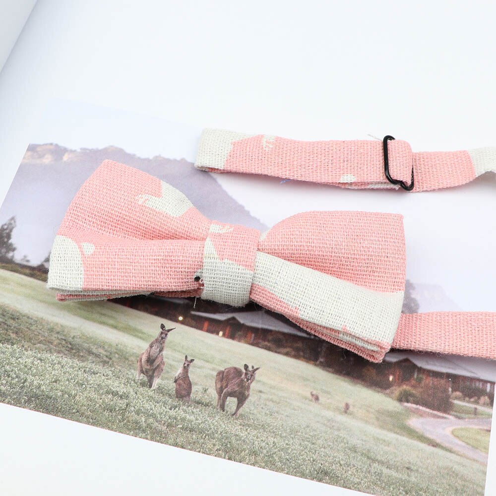 Gravata borboleta ajustável para crianças, de linho, desenho animado, animal, flor, borboleta, presente, festa, laço, acessórios: MULTI