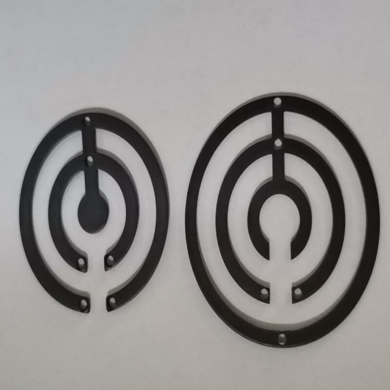 Generador de ácido hipocloroso disco de reactor de arranque, piezas de repuesto tamaño 48mm y 40mm, espesor de 1,0mm Chapado en titanio de dos lados