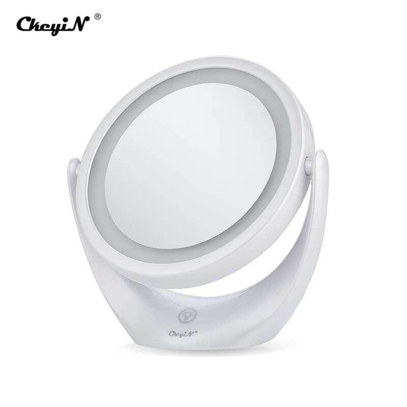 USB 1X 5X Makeup Mirror Double-Sided Magnifying Vanity Mirror LED Magnification Cosmetic Mirror 360 Degree Swivel Touch Control