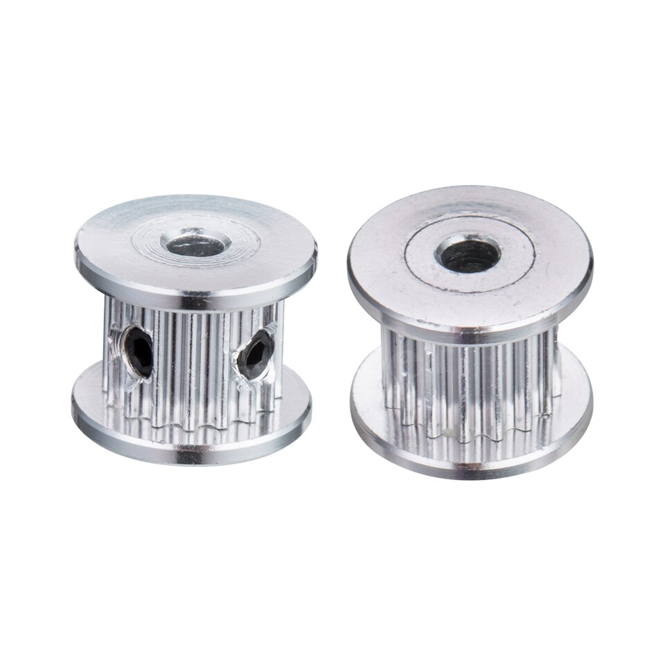 Correa de distribución de aluminio para impresora 3D, roldana 16T 20T, dientes, 3mm, 5mm, 8mm, ancho de 6mm, 2GT GT2