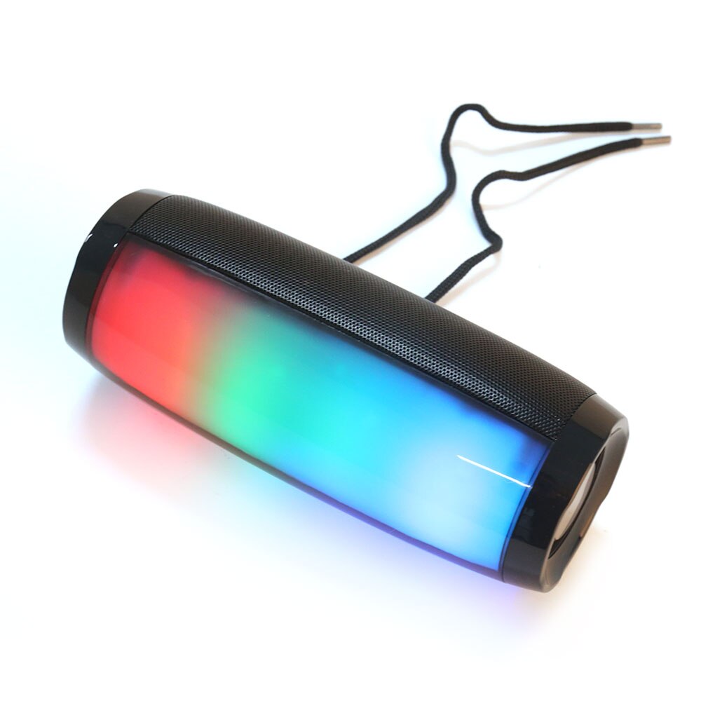 YABA Powerful Portable Speakers Bluetooth Speaker Column Wireless Speaker with LED Night Light TF FM Radio Boombox Built-in Mic