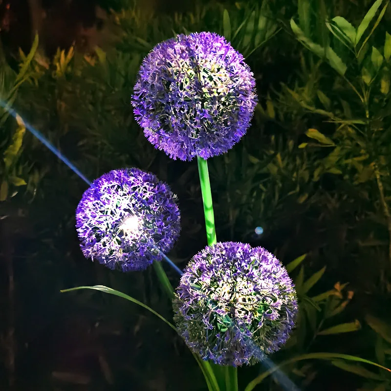 LED-zonnelicht buiten paardenbloemverlichting tuindecoratielamp tuin gazon landschap sprookjeslamp verlichting op zonne-energie: maan blauw