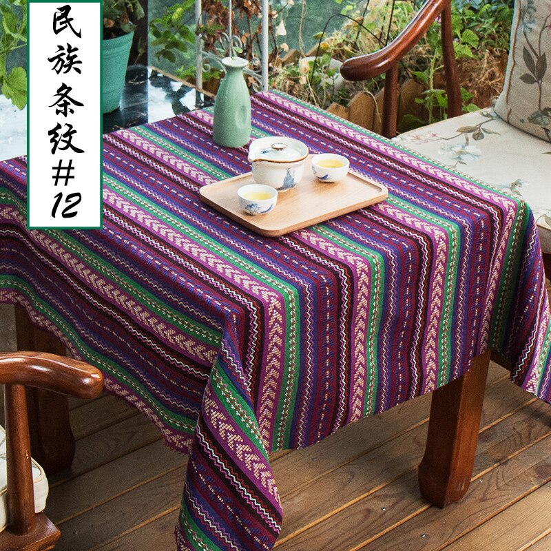 50x150 cm Ethnische Stil Baumwolle Leinen retro Böhmen stoff DIY Handgemachte Textil NäHenne Patchwork Für Taschen Kleidung Sofa tabelle tuch: 12