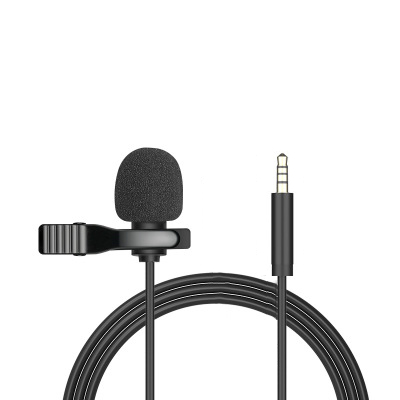 Przenośny mikrofon Mini Lavalier pojemnościowy mikrofon przypinany do klapy przewodowy mikrofon USB 3,5 mm do telefonów komórkowych laptopy PC lustrzanka cyfrowa: orange