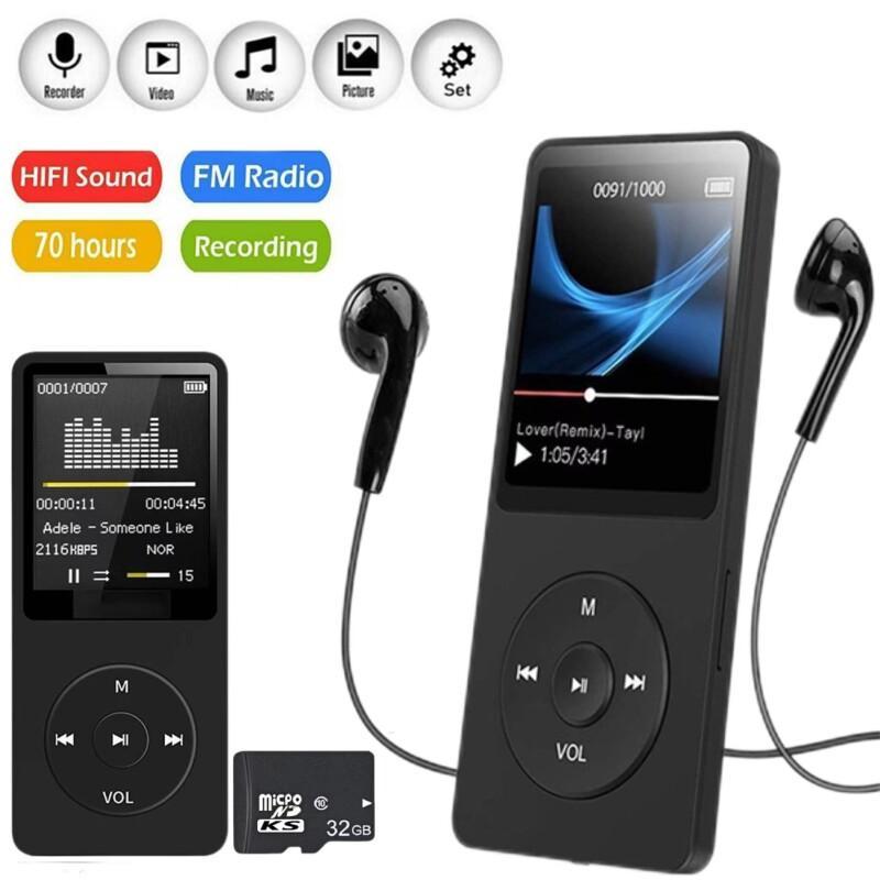 MP4 FM-Karteneinfügung Bluetooth-Player USB-Ladeaufzeichnung Digitaler Bildschirm Walkman Unterstützt FM-Radio E-Book-Aufnahme