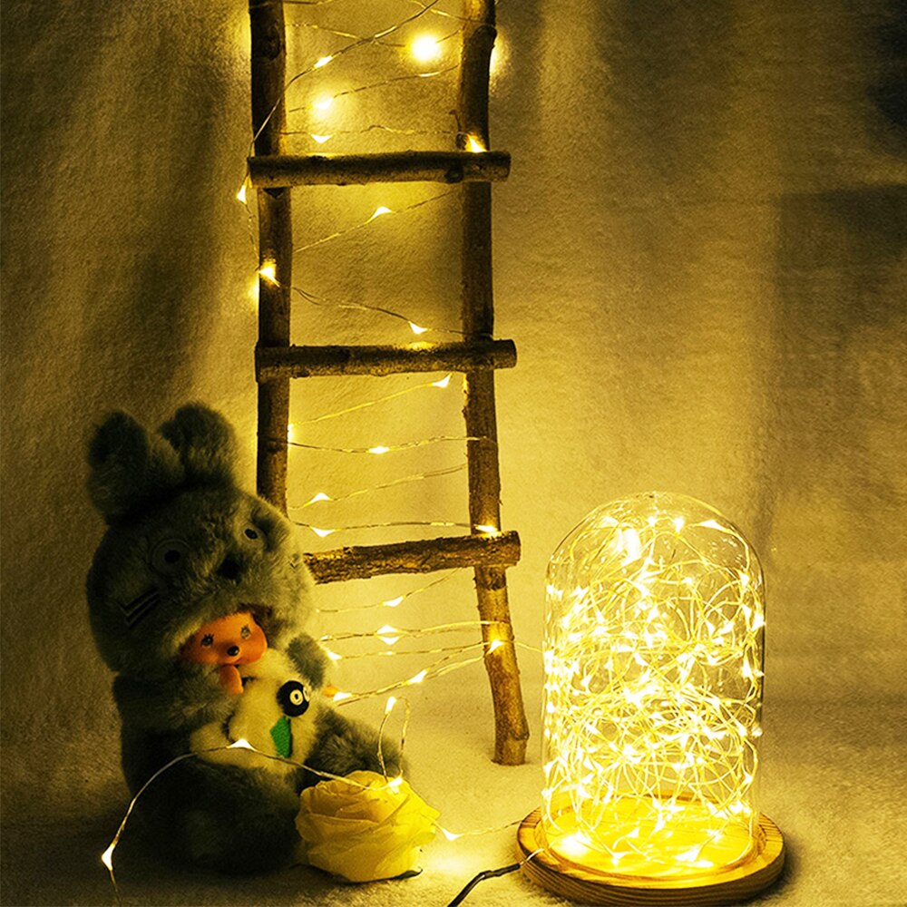 1M 2M 3M 5M Waterdicht zonder batterij Fairy Light LED Mini Kerst Licht Koperdraad String licht Voor Bruiloft Garland Party