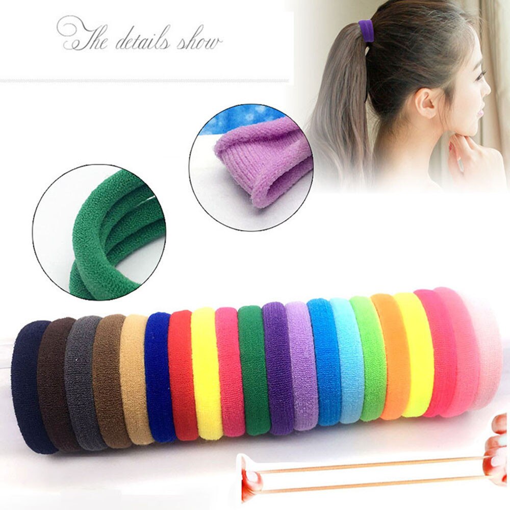 20Pcs Alle Meisjes Rubber Band Kinderen Snoep Kleur Elastische Haarband Kinderen Haaraccessoires Paardenstaart Houder Kinderen Haar