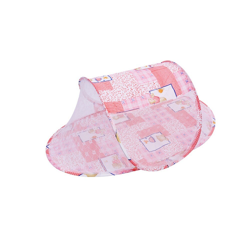 Baby klamboe schattig kartonnen beddengoed wiegnet opvouwbaar babynet wiegnet voor 0-3 jaar oude kinderen decoratie kamer: Oranje