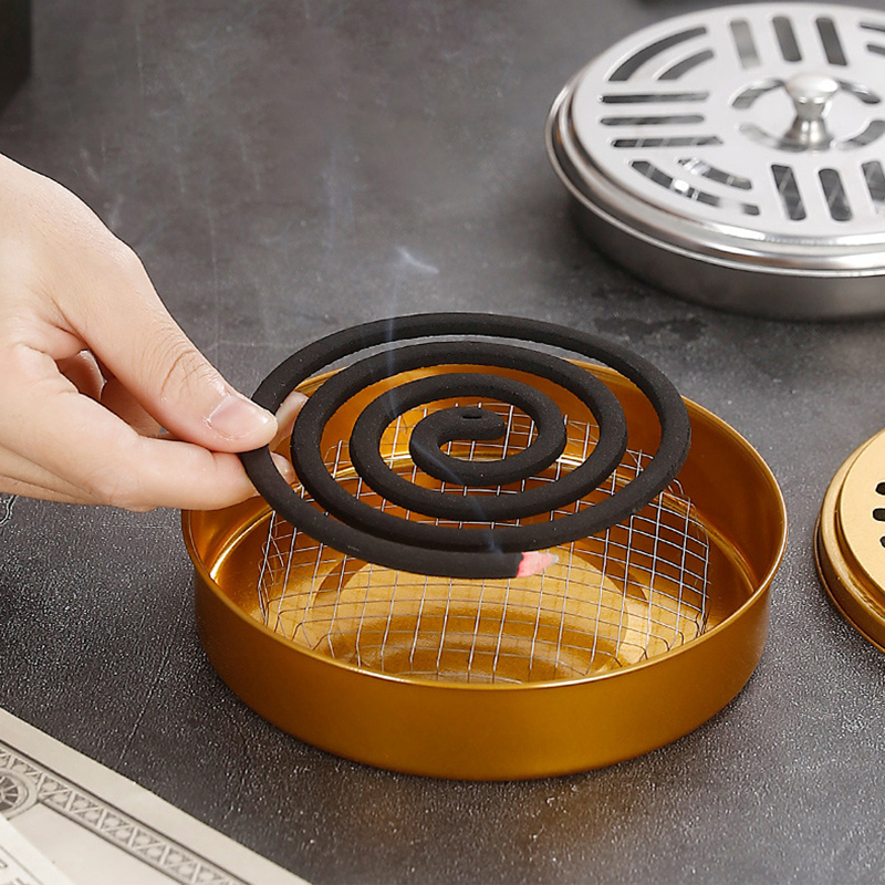 Mosquito Coil Tray Portable Mosquito Coils Holder Summer Outdoor Camping Indoor Home Hotel Insect Anti-Mosquito Repellent Tools