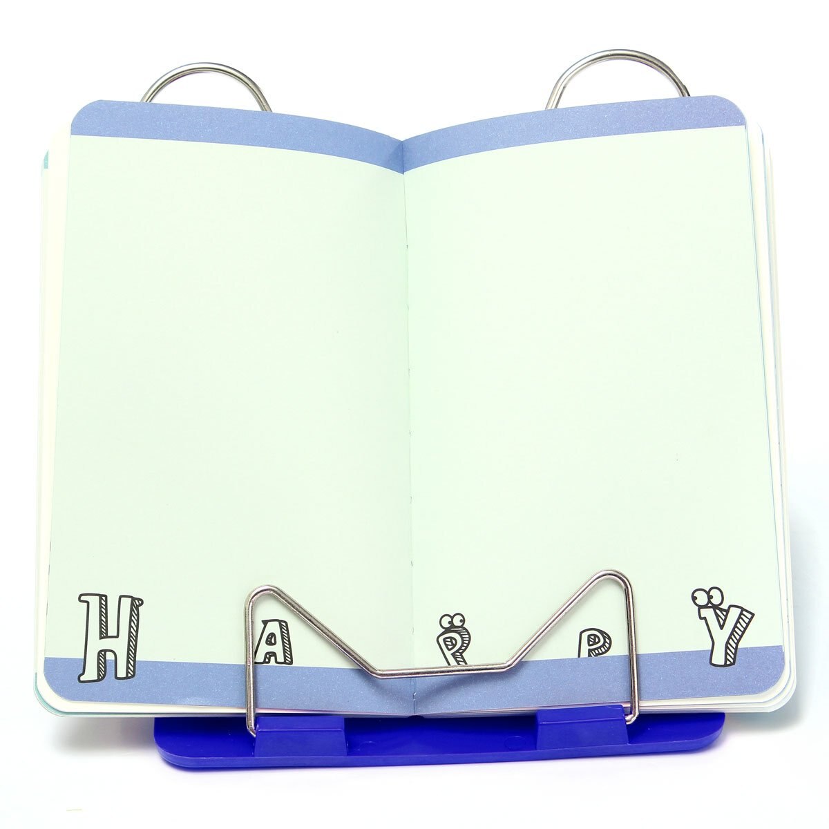 SOSW-Adjustable Angle Portable Reading Book Stand Text Book Document Display Holder Blue