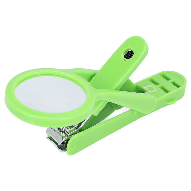 Tagliaunghie forbici lente d&#39;ingrandimento tagliaunghie taglio accurato per unghie dei piedi: green