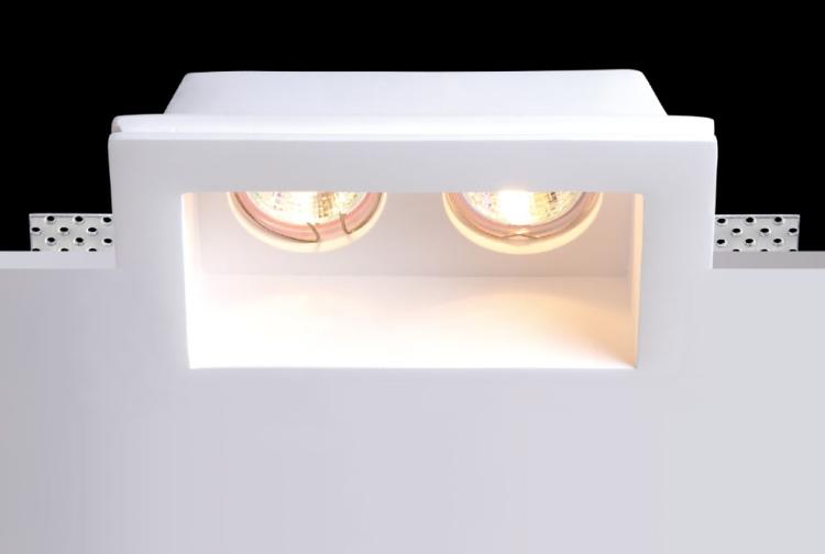 LED Verzonken gips licht, gips spotlight, Zuiver wit trimless down lamp, indoor lamp met GU10 lamp, 5 W, LED spot armatuur