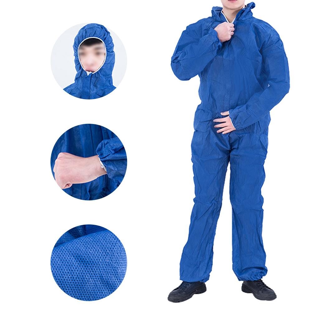 Coverall Hazmat Suit Protection Protective Disposable Dustproof Waterproof Clothing Disposable Factory Hospital Safety Clothing