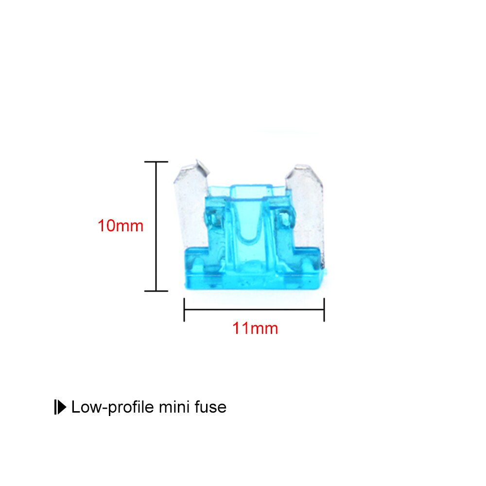 10 st 12v bil add-a-krets lågprofil mini säkringsadapter mini blad säkringshållare med 5 st 15a säkringar