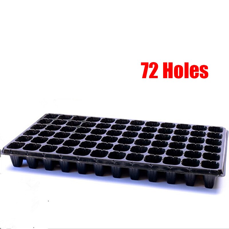 200 Holes Plastic Seedling Starter Trays Plant Flower Pots Nursery Grow Box Tray Plug Planting Planter Container: 72 Holes