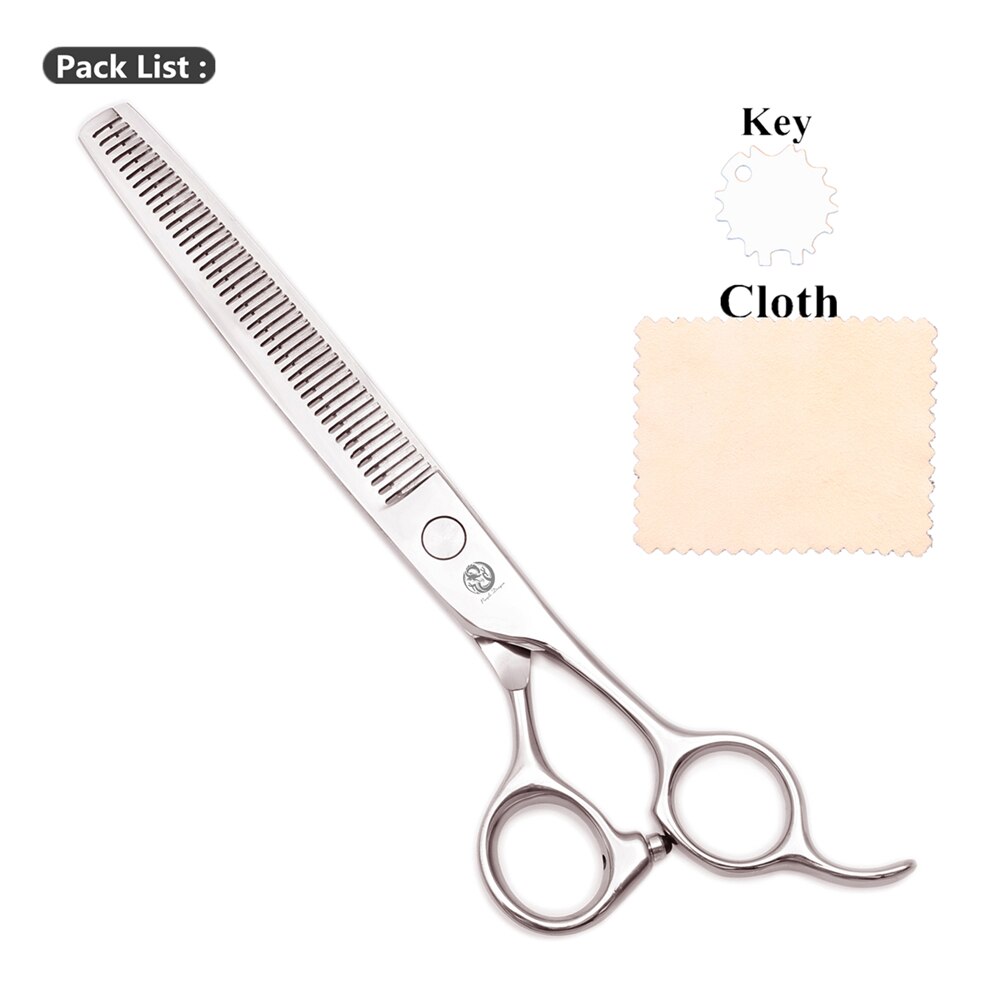 Pet Scissors 7.5" Purple Dragon 1106# Japan Stainless Animal Thinning Shears Groomer Scissors Dog Grooming Scissors: 1106 Yin-T 7.5N