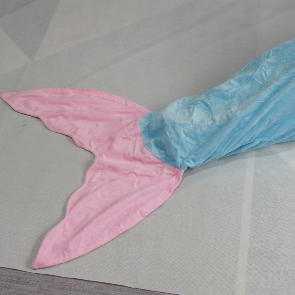 Rosa Blau Lila Schlafsack Decke Werfen Meerjungfrau Fischschwanz Decke für Erwachsene Childern Super Weiche Doppel Schichten Weihnachten