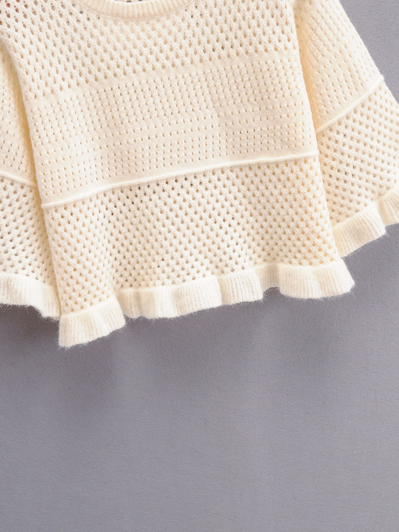 Brand Vrouwen Lady Trui Computer Gebreide Casual Korte Schouderophalen O-hals Effen Half Polyester Standaard