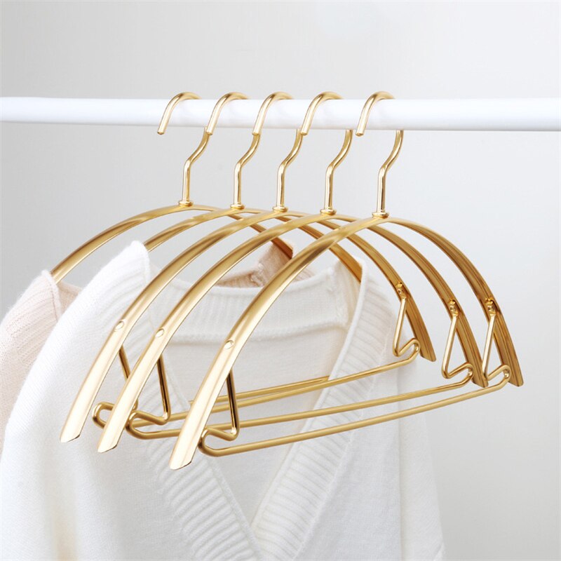 10pcs/pack Wardrobe Clothes Hanger Aluminum Alloy No Marks Hangers for Clothes Cabinet Storage Hanging Rack Clothing Holder Rack: B