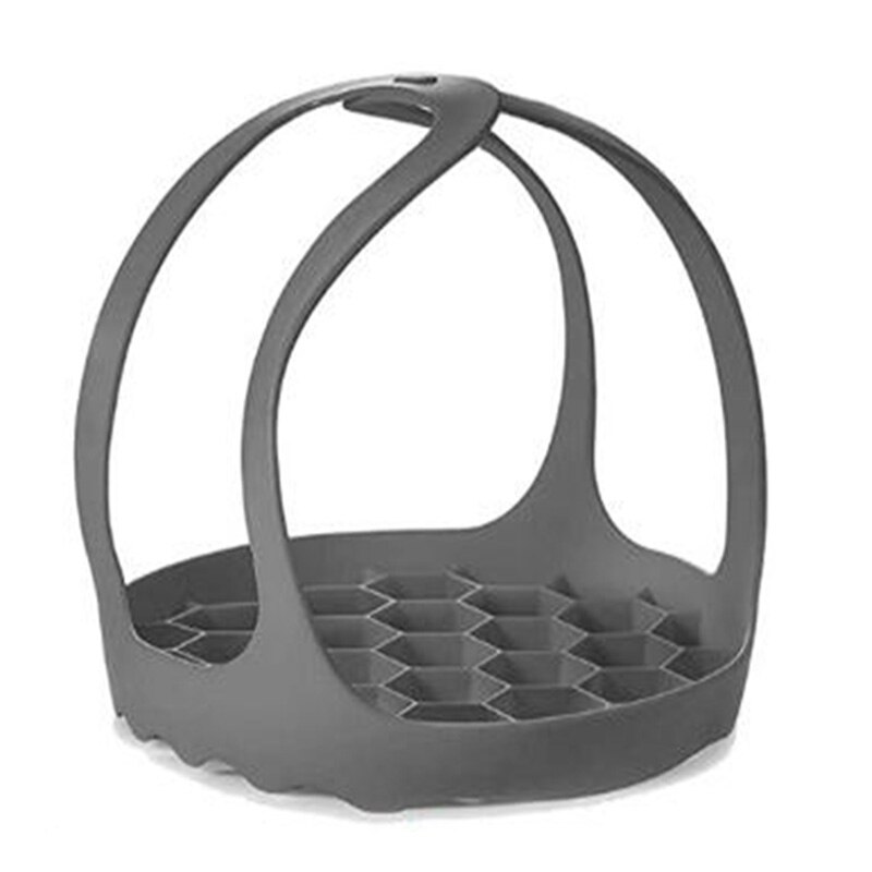 Élingue d'autocuiseur, élingue de cuisson en Silicone pour cuiseur multifonction 6 Qt/8 Qt gris