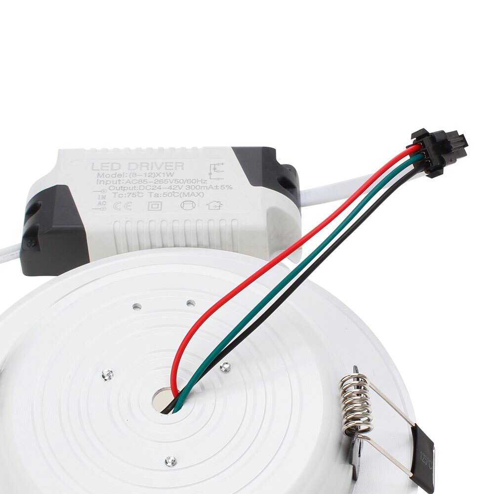 LED Downlight 3W 5W 7W 9W 12W 15W 18W empotrable redondo lámpara 85-265V Cool + neutro + Led blanco cálido bombilla de Interior llevó la iluminación del punto