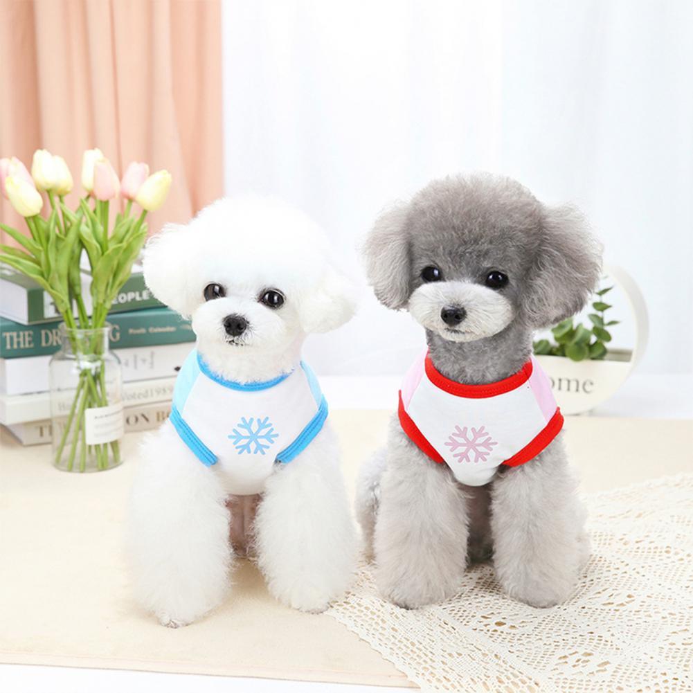 Haustier Weste Karikatur Ebene Druck Entzückende Polyester Zwei-auf Beinen Hund zur Seite fahren Bluse für Sommer Hund Kleider Lieferungen Haustier Produkte