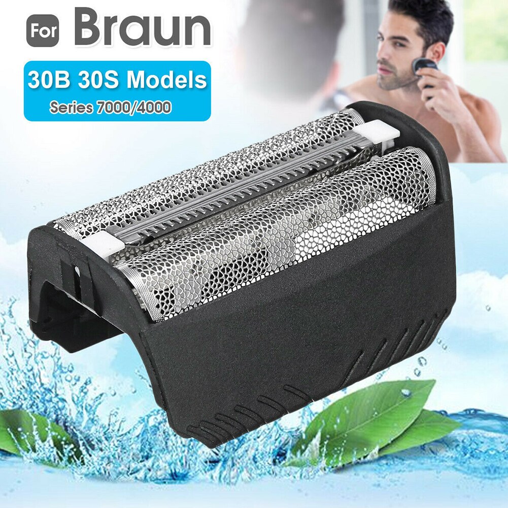 Rejilla eléctrica para afeitadora de malla, repuesto de rejilla para cortadora de barba, fácil de instalar, piezas de afeitado duraderas para Braun 30B 30S