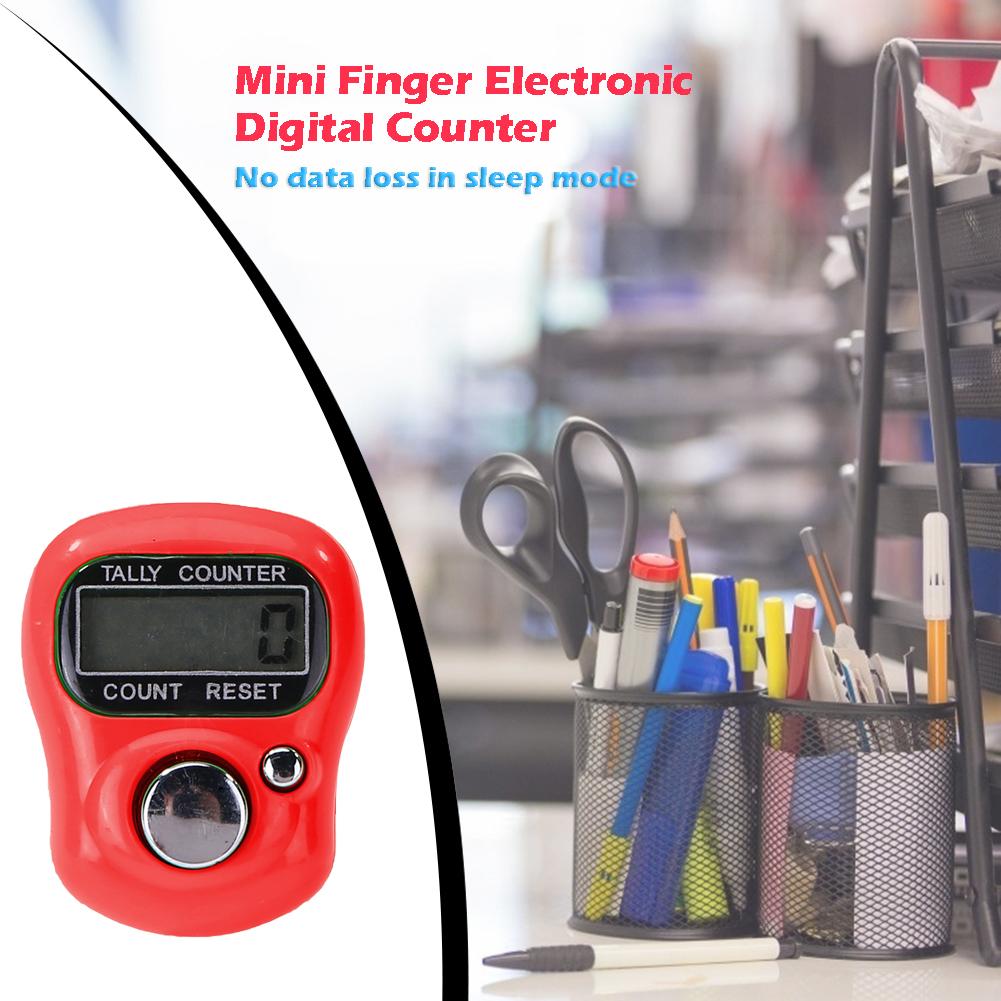Mini finger tæller lcd elektronisk digital tæller rækkevidde 0-99999 sting markør syning strikning vævning værktøj