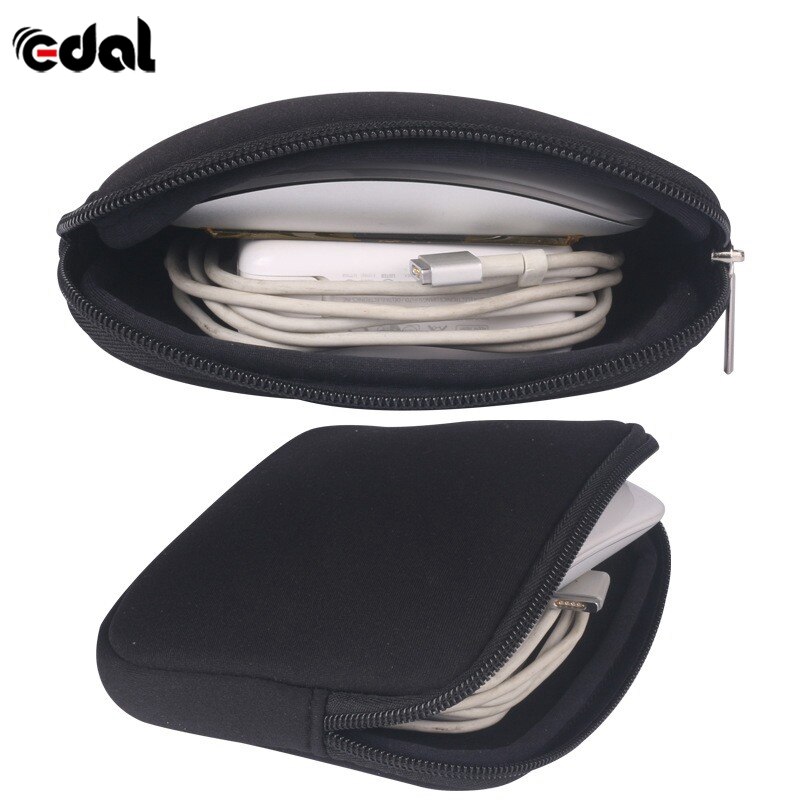 Fones de ouvido/carregador saco de alimentação portátil luva notebook adaptador/mouse caso bolsa à prova de choque sacos de armazenamento de cabo digital