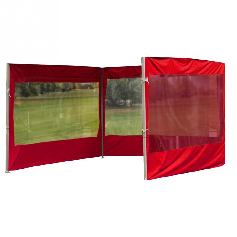 Anti-UV Accessories Sidewall Durable Outdoor Tent Waterproof Reusable Folding Oxford Cloth Windproof Portable Gazebo Side Panel: Red 9M Types2