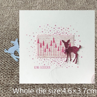Håndverk metall skjæringe dø skjære dø vakre dyr dekorasjon scrapbooking album papir kort håndverk preging stanser: Hjort