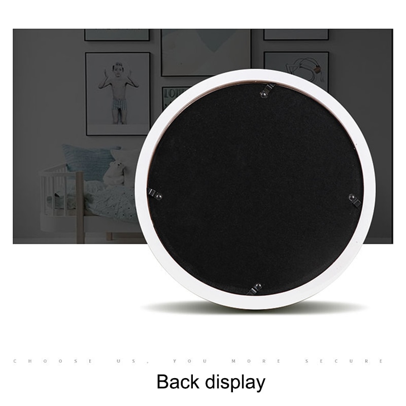 Round Wooden Picture Frames Wall Hanging Wood Picture Holder Wall Mounted Photo Frame Round Photos Decor