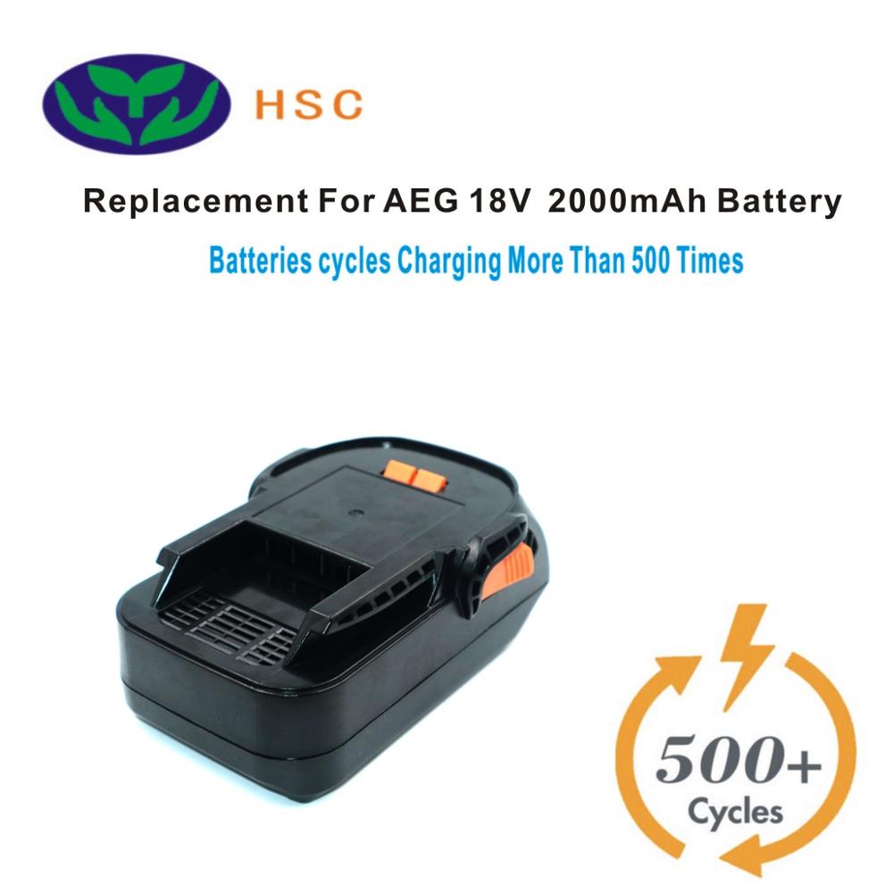 Batteria 2500mAh 18650 batteria agli ioni di litio eg18d sostituzione 18V per batteria AEG L1830R B1820R B1830R L1815R 18V