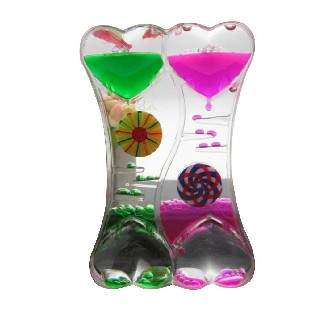 1pc Liquid Hourglasses Dynamic Transparent Oil Timer Hour Glass Decoration for Home WXV: Old windmill