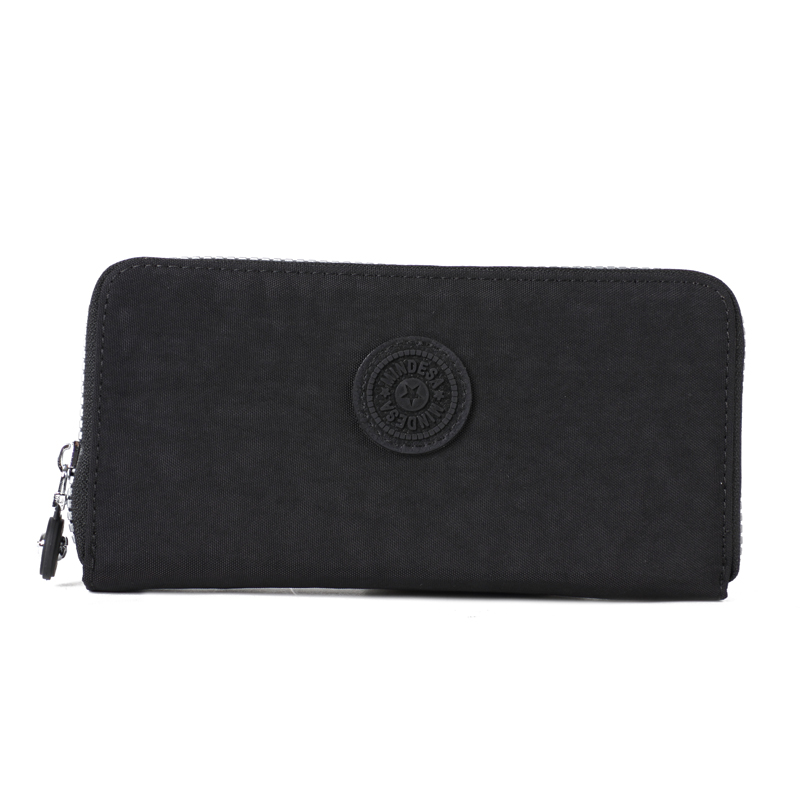 Mindesa portable nylon best small handbag wallet phone pocket waterproof: black