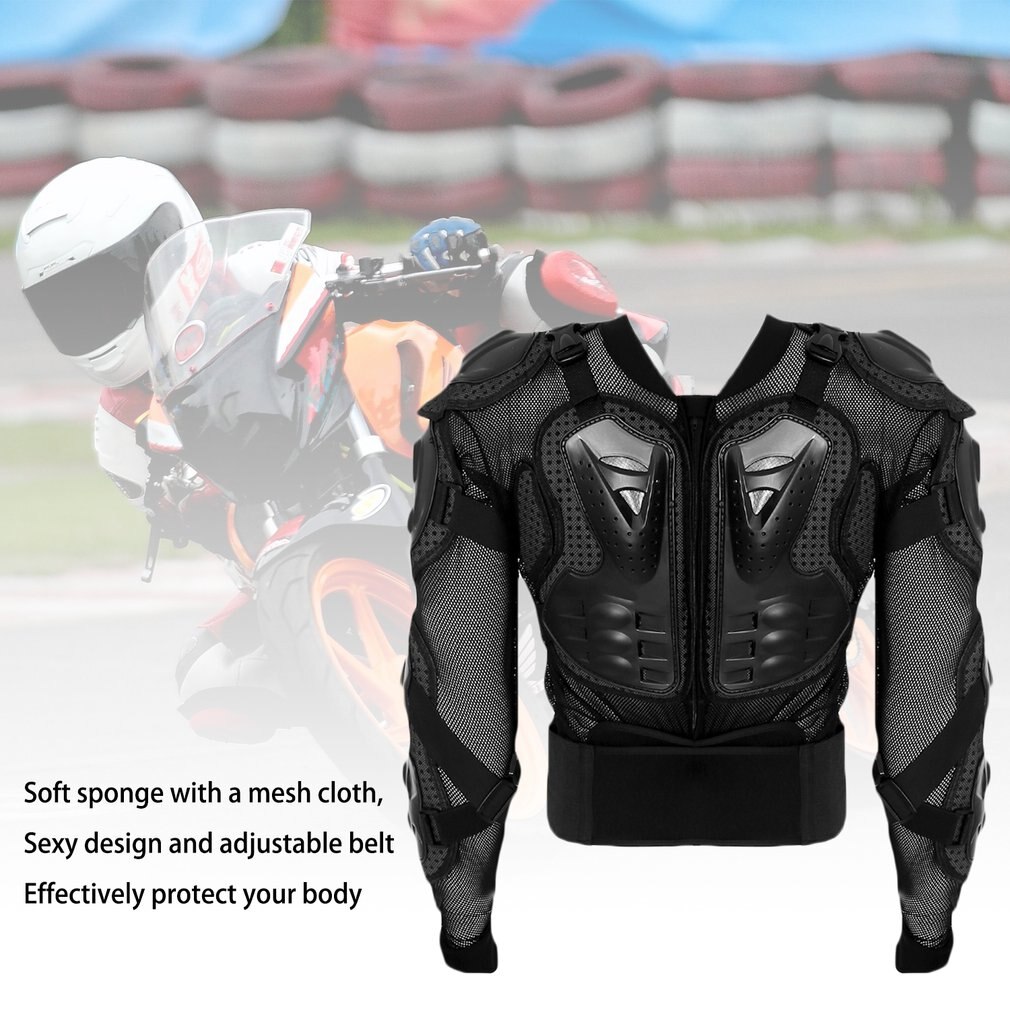 High-Density Wear-Resistant Nylon Foam Padding Motorcycle Motorcross Racing Full Body Armor Spine Chest Protective Jacket