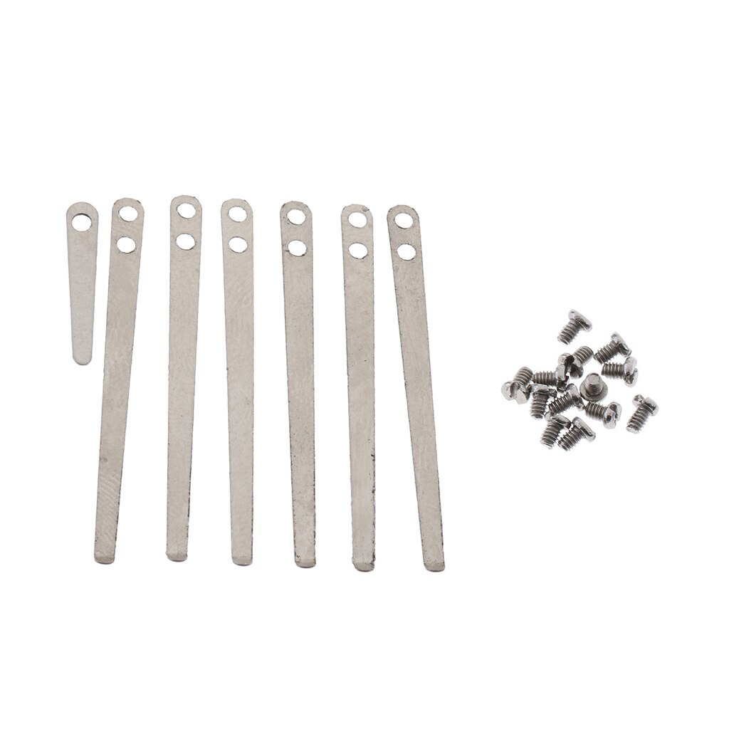 1 Juego de muelles planos de Metal, hoja con tornillos de 3,5 cm/1,37 pulgadas para clarinetes, accesorio de bricolaje