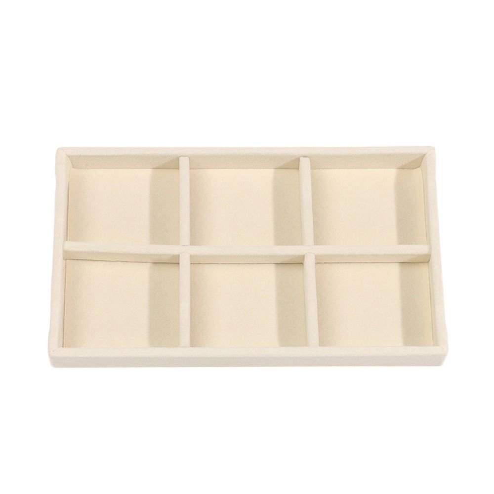 Stackable Velvet Jewelry Storage Box Velvet Necklace Display Tray Bracelet Earring Organizers Ring Bracelet Necklace: Orange