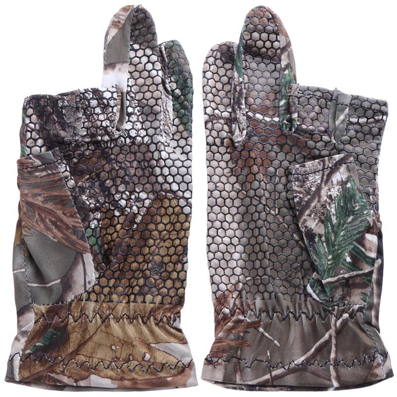 Guantes deportivos Unisex de medio dedo, de Gel antideslizante, para pesca al aire libre, para invierno