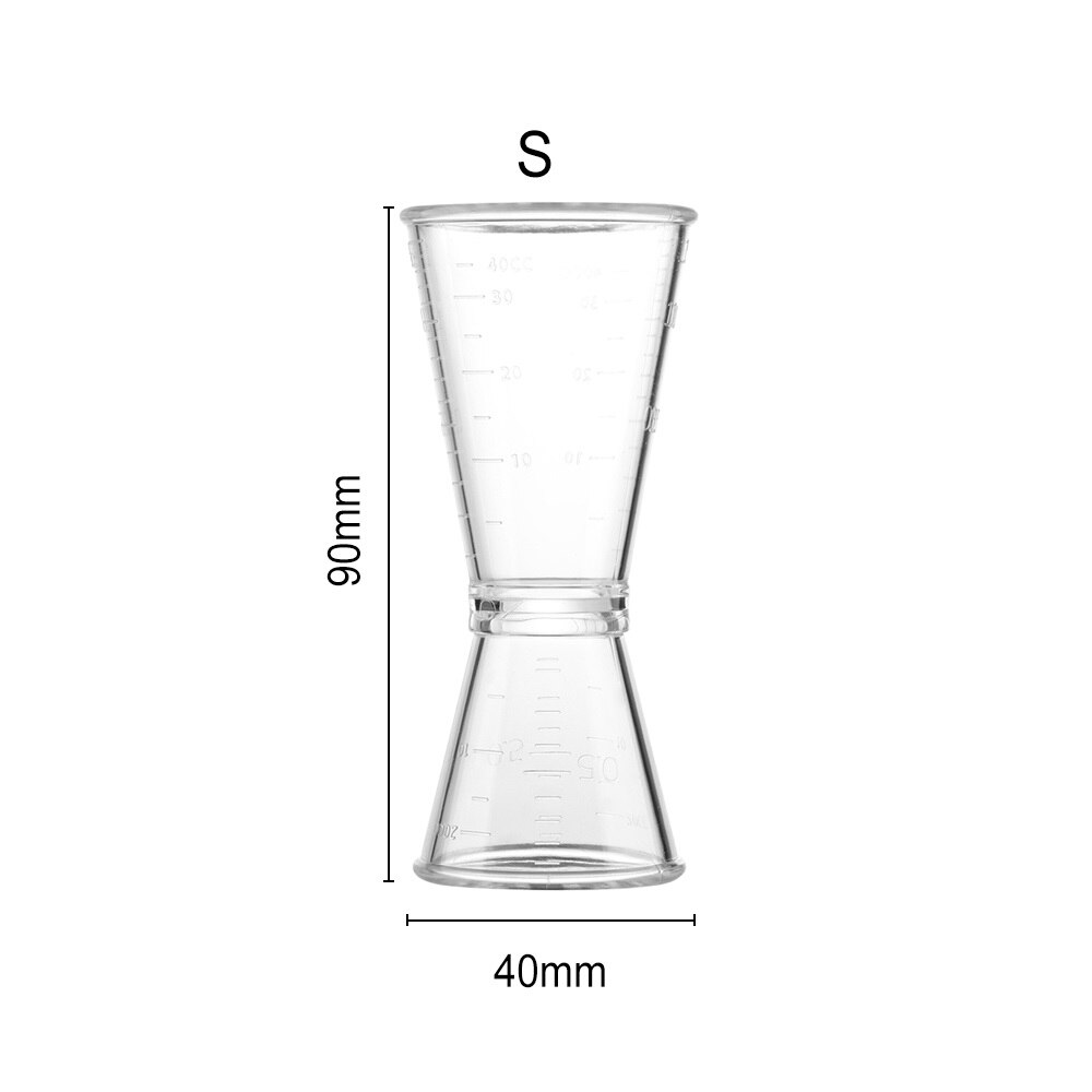 Rvs Cocktail DIY Ice Fruit Drink Mixer Staaf Bar Gereedschap Bartending Roerstokjes Bartenders Staaf Accessoires: 4X9CM Measuring cup