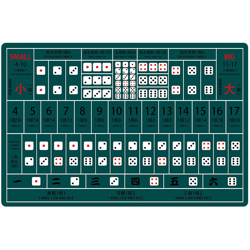 120x60 cm Sicbo Game Rubber Mat Dik Mute Niet-reflecterende Club Game Mat Multi-color party Game Accessoires: YELLOW