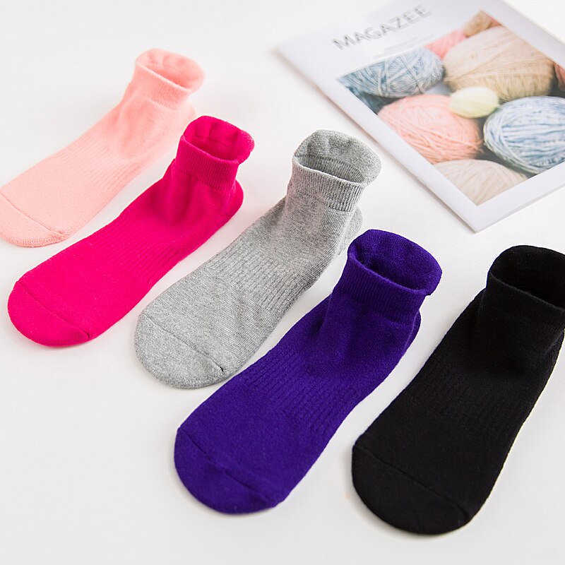 Women's Yoga Socks fitness Pilates Socks Non-Skid Dance Socks Breathable Cotton Socks Towel Bottom